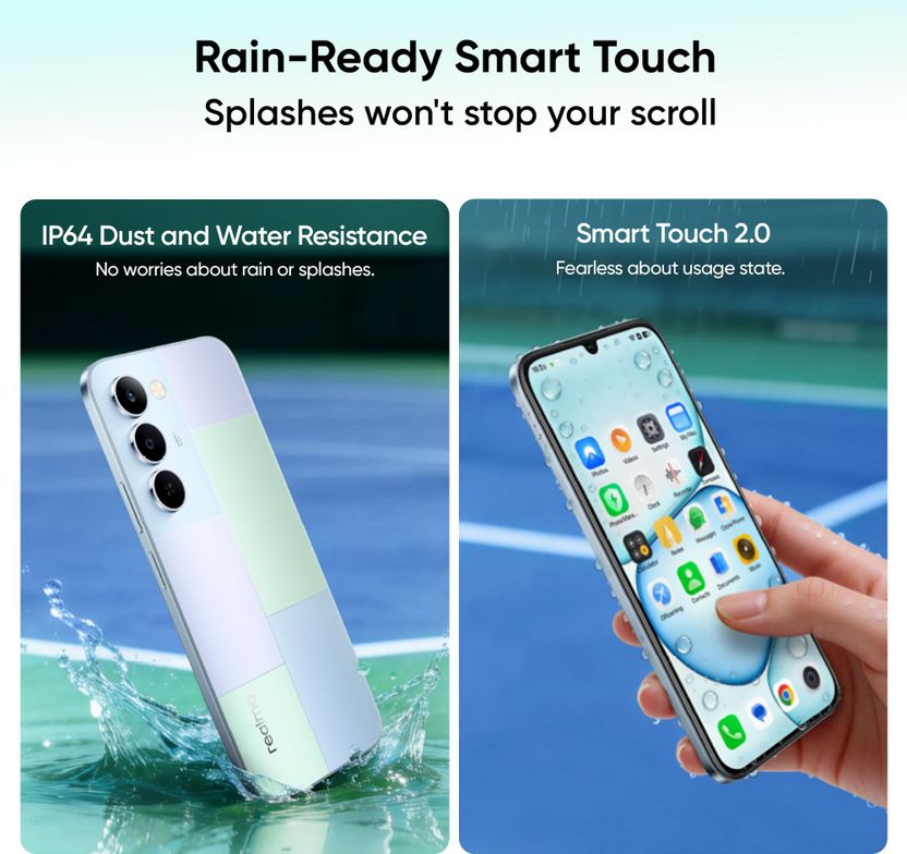 realme P4 Lite 5G 128GB 4GB RAM Mosaic Green - Image 8
