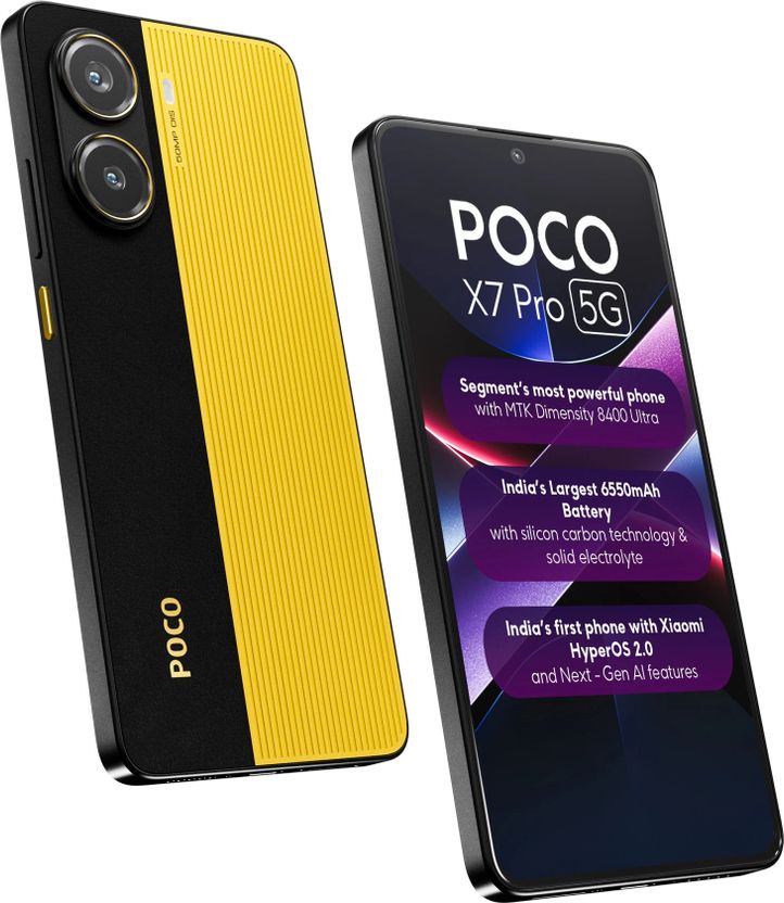 POCO X7 Pro 5G 256GB 12GB RAM Yellow - Image 1