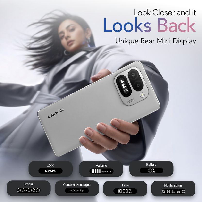 LAVA Virat Curve 5G 128GB 6GB RAM Makrana Ivory - Image 5