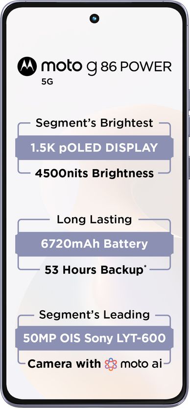 Motorola G86 Power 5G 128GB 8GB RAM Cosmic Sky - Image 2
