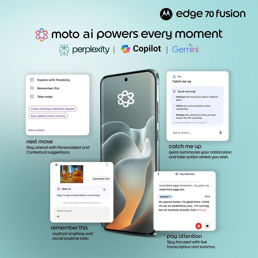 Motorola Edge 70 Fusion 512GB 12GB RAM Blue - Image 9
