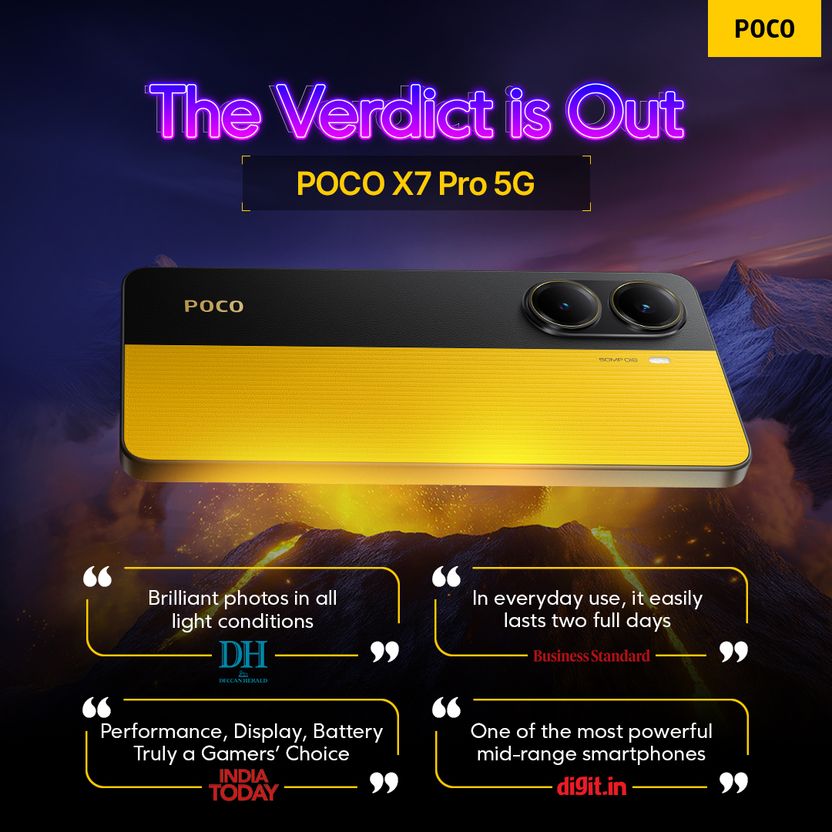 POCO X7 Pro 5G 256GB 12GB RAM Yellow - Image 4