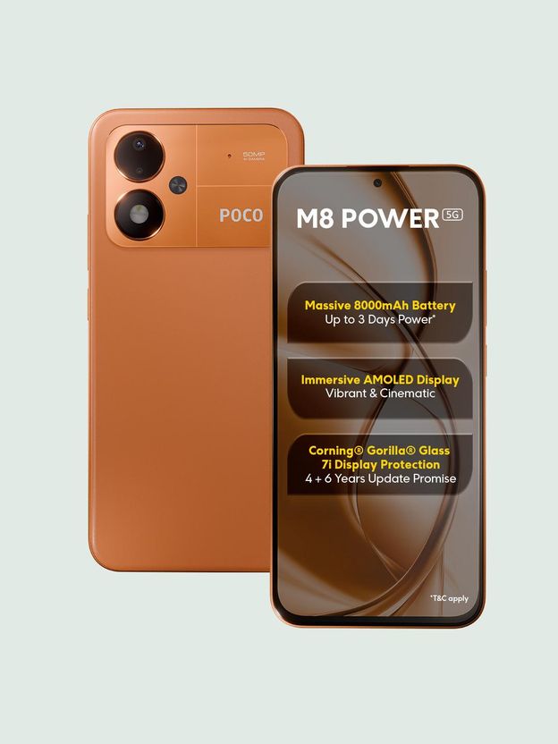 POCO M8 Power 5G 128GB 6GB RAM Orange - Image 1