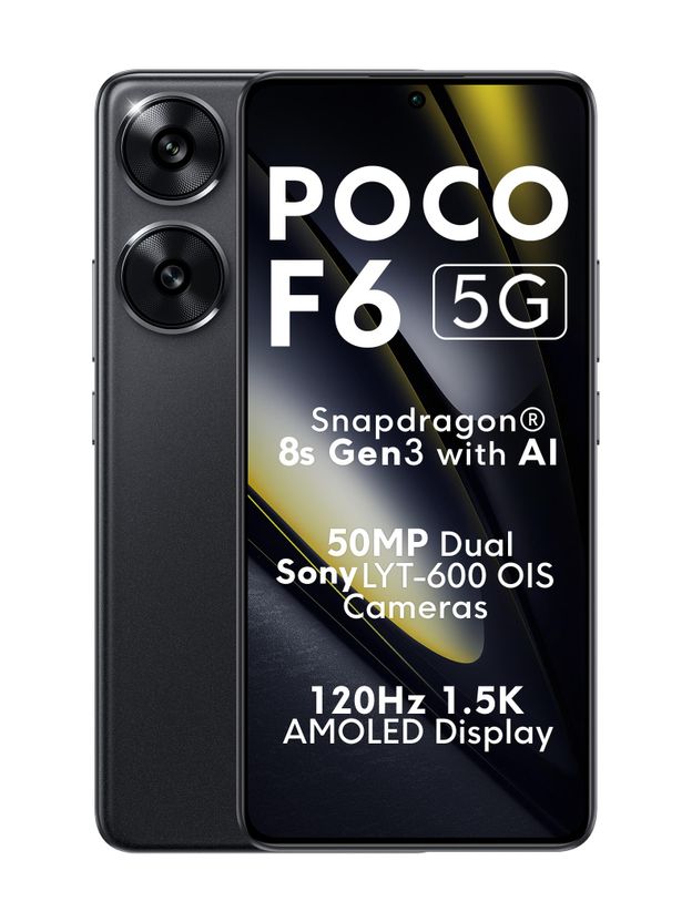 POCO F6 5G 12GB RAM 256GB Black - Image 1