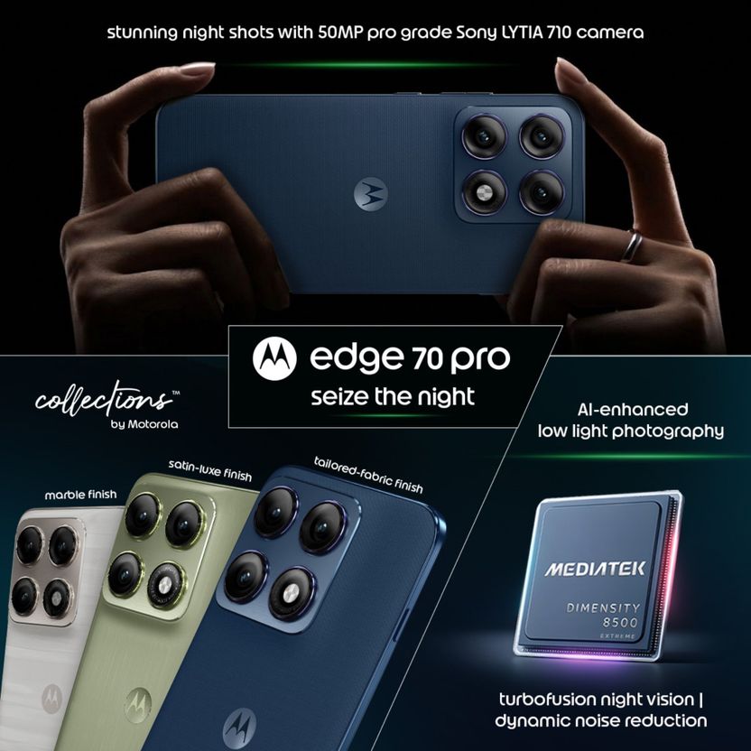 Motorola Edge 70 Pro Blue 256GB - Image 3