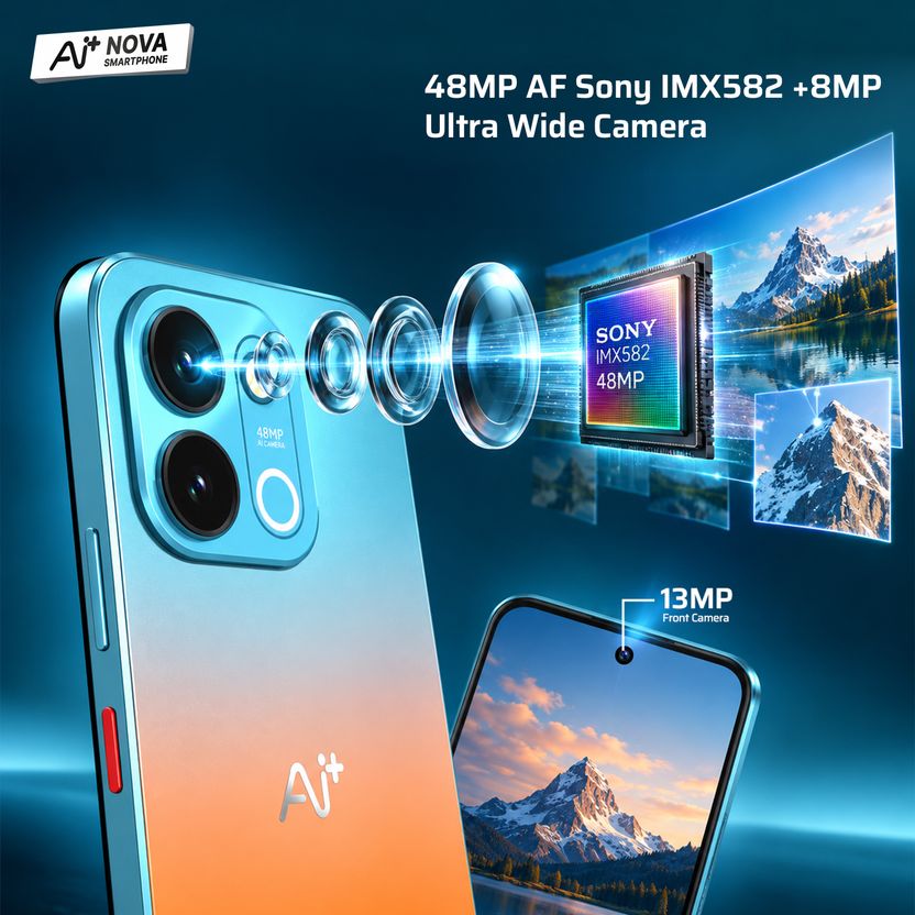 Ai+ Nova 2 Power 5G (Blue, 128GB, 6GB RAM) - Image 2