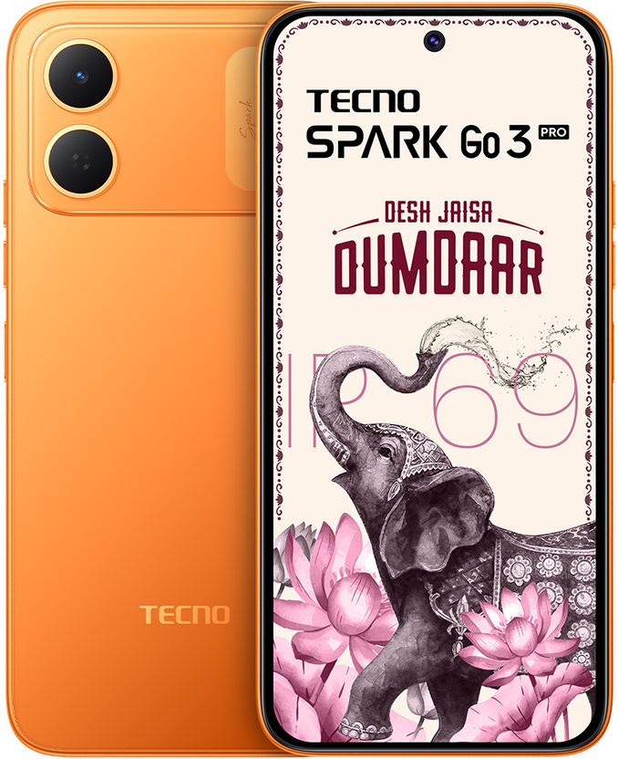 Tecno Spark Go 3 Pro 128GB 4GB RAM Orange - Image 1