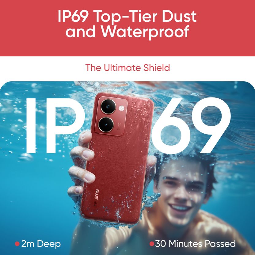 realme P3 Ultra 5G (256 GB, 12 GB RAM, Orion Red) - Image 10