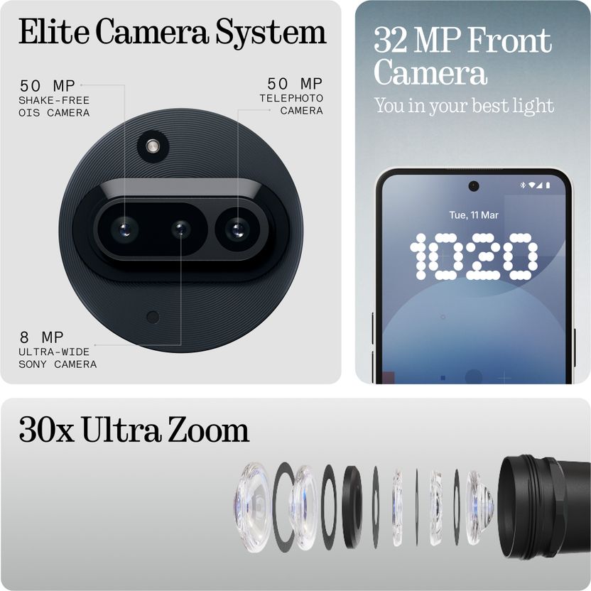 Nothing Phone (3a) 256GB 8GB RAM Black - Image 4