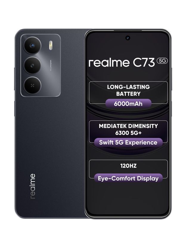 realme C73 5G (Onyx Black, 128 GB, 4 GB RAM) - Image 1
