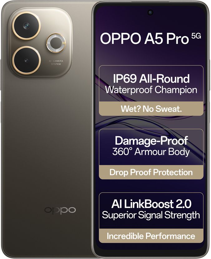 OPPO A5 Pro 5G 128GB 8GB RAM Mocha Brown - Image 1