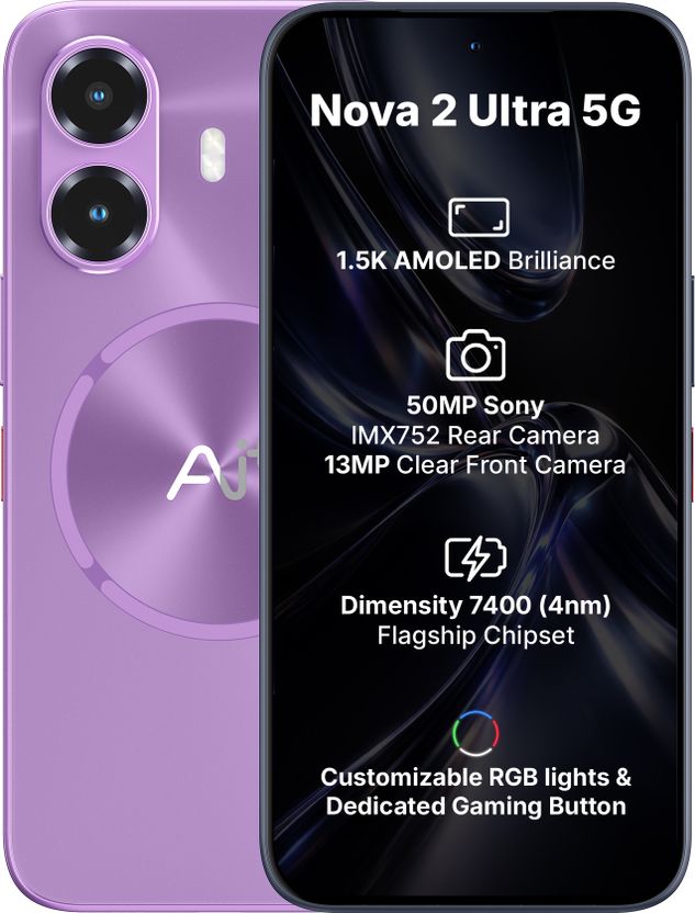 Ai+ नोवा 2 अल्ट्रा 5जी (बैंगनी, 128 GB) (6 GB RAM) - Image 1