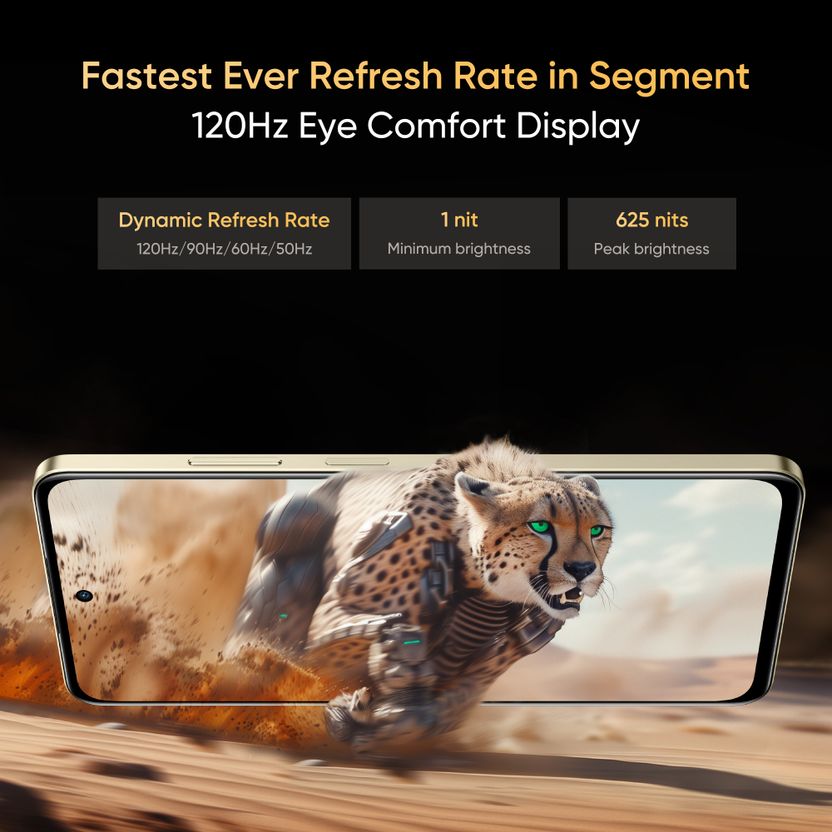 realme C63 5G 128GB 8GB RAM Starry Gold - Image 4