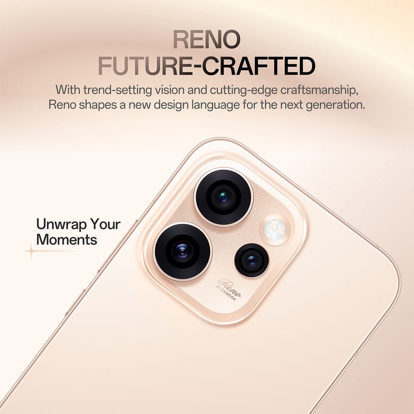 OPPO Reno15 Pro 5G 512GB 12GB RAM Sunset Gold - Image 3