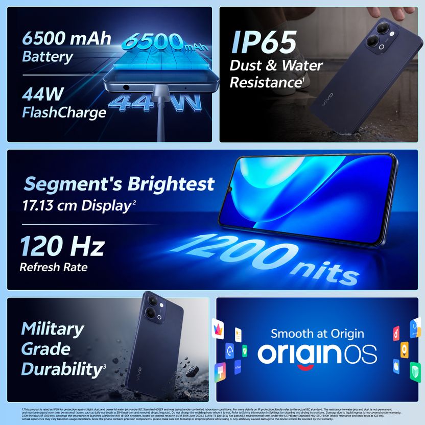 vivo T5 Lite 44W 5G 128GB 4GB RAM 2 L - Image 3