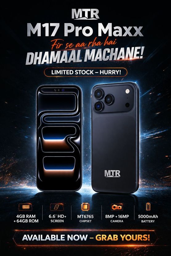 MTR M17 Pro Max 32GB 3GB RAM Blue - Image 5