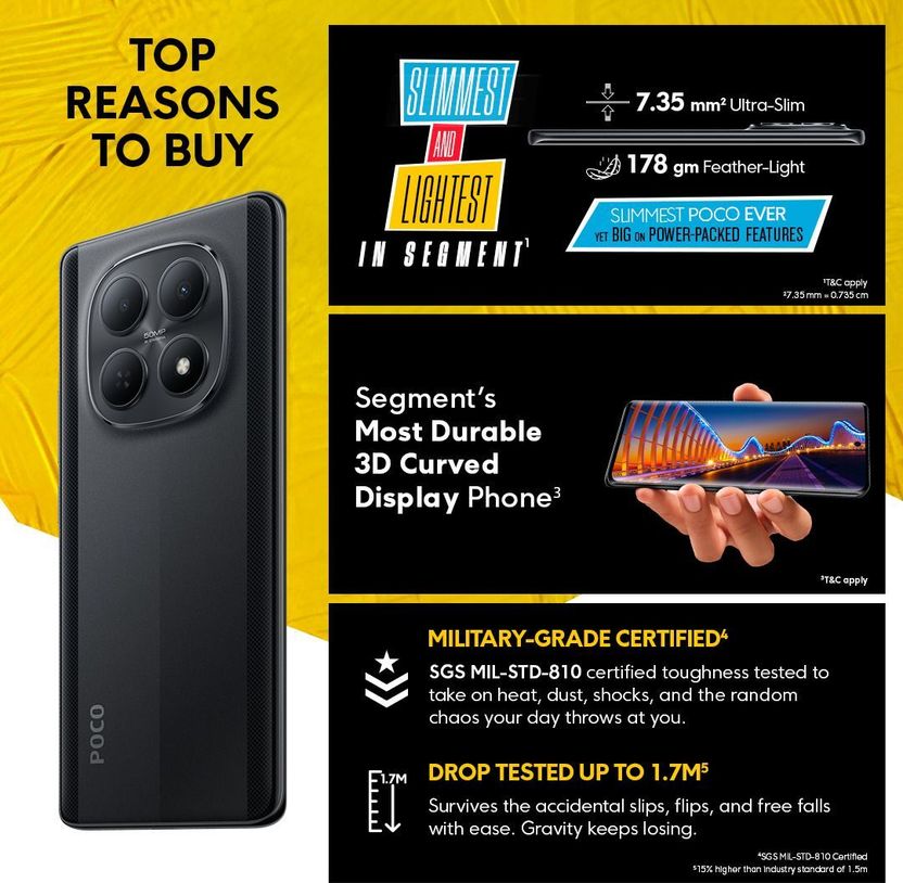 POCO M8 (Carbon Black, 256 GB, 8 GB RAM) - Image 2