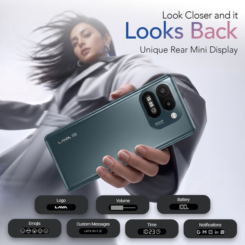 LAVA Virat Curve 5G 128GB 6GB RAM Gray - Image 5