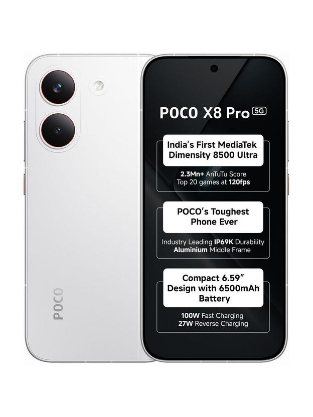 POCO X8 Pro 256GB 8GB RAM White - Image 1