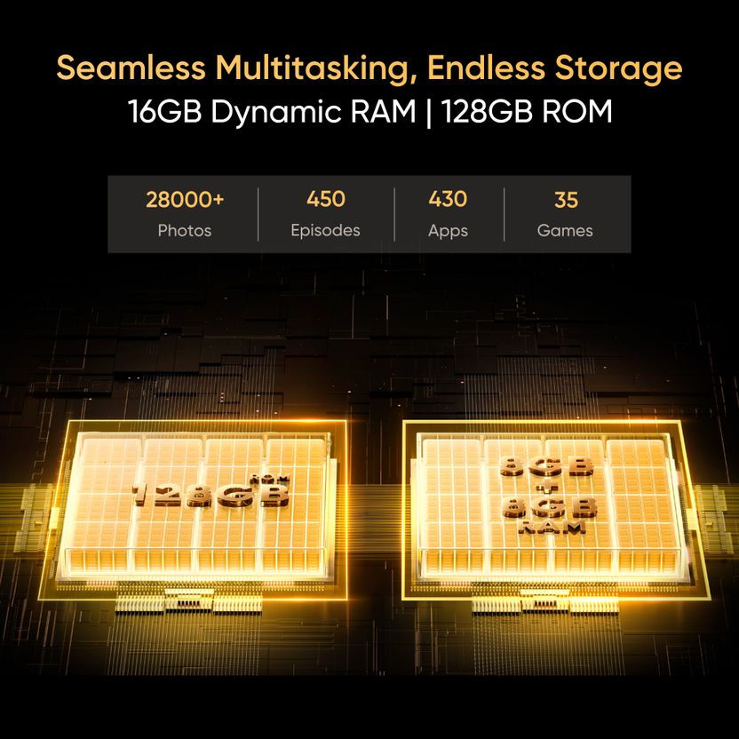 realme C63 5G 128GB 8GB RAM Starry Gold - Image 7