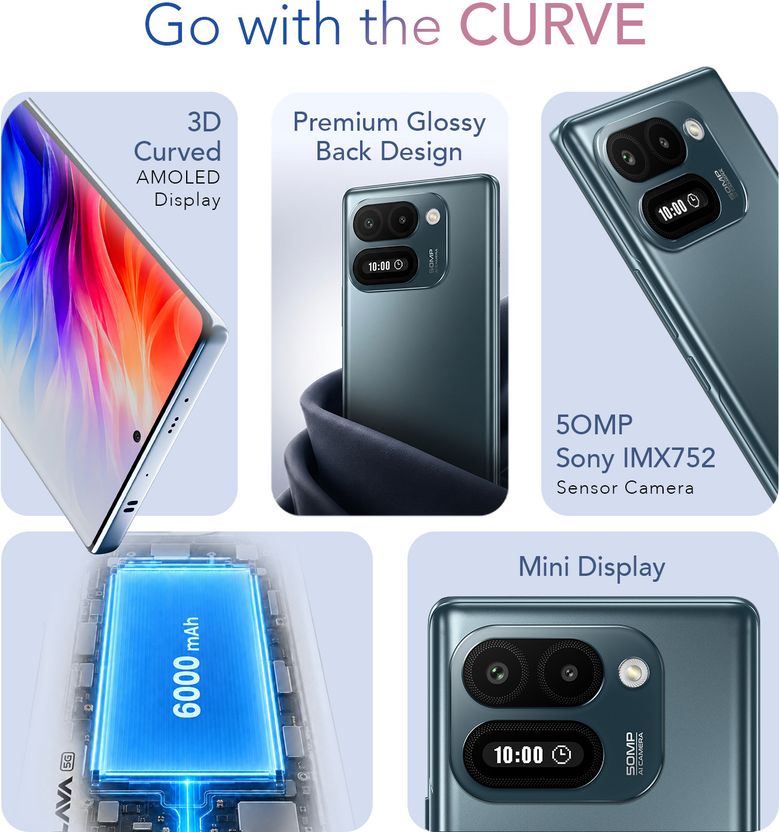LAVA Virat Curve 5G 128GB 6GB RAM Gray - Image 2