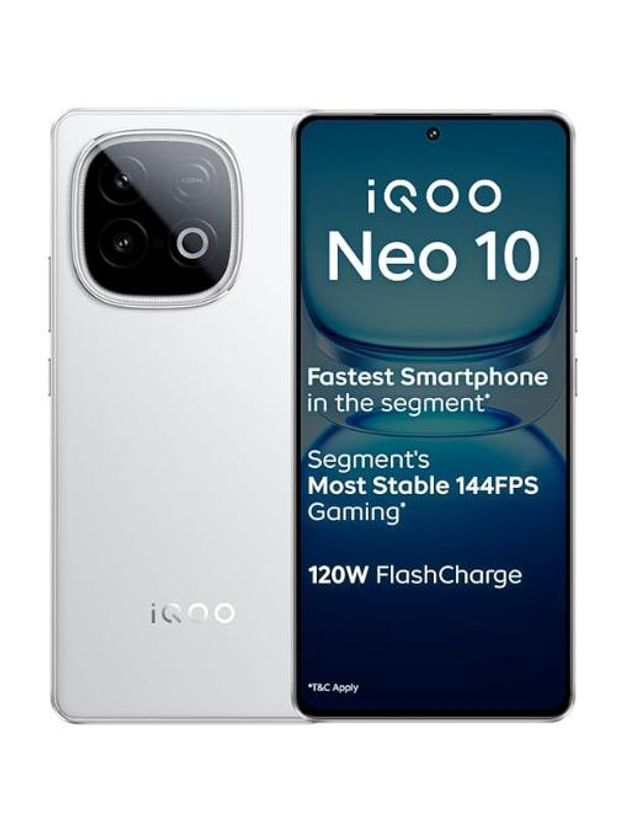 IQOO Neo 10 Alpine White 256GB 12GB RAM - Image 1