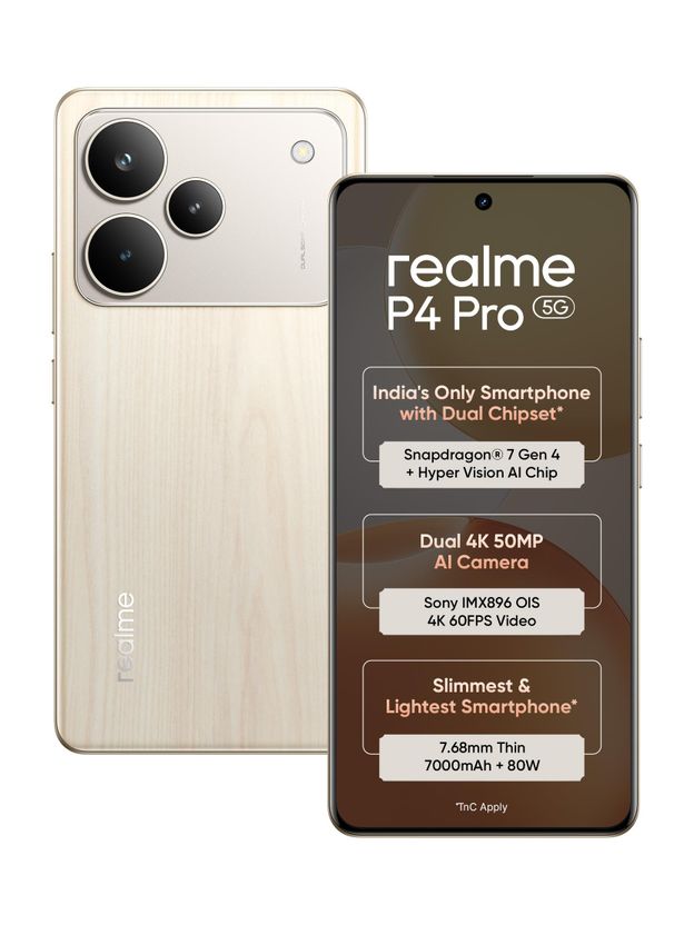 realme P4 Pro 5G 256GB 8GB RAM Birch Wood - Image 1