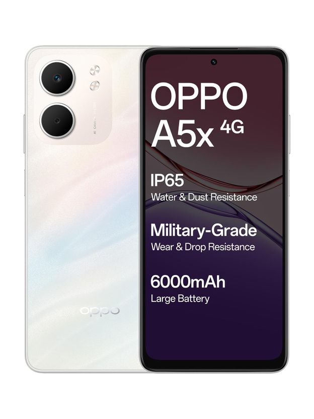 OPPO A5x 64GB 4GB RAM Laser White - Image 1