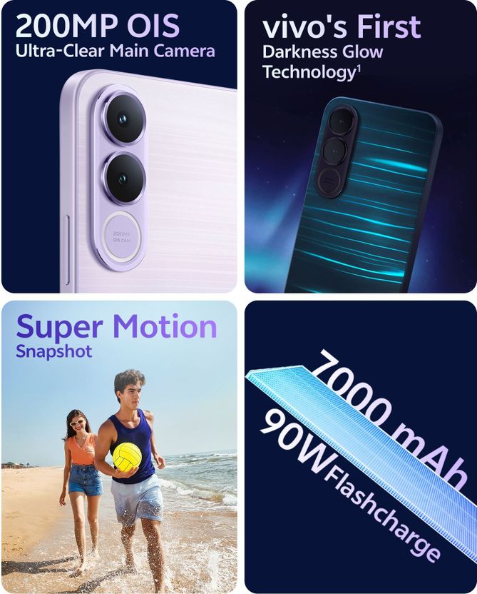 vivo V70 FE 128GB 8GB RAM Purple - Image 8