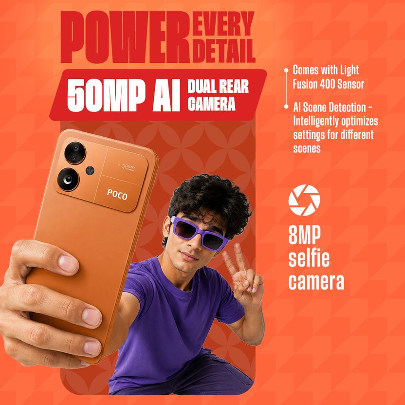 POCO M8 Power 5G 128GB 6GB RAM Orange - Image 10