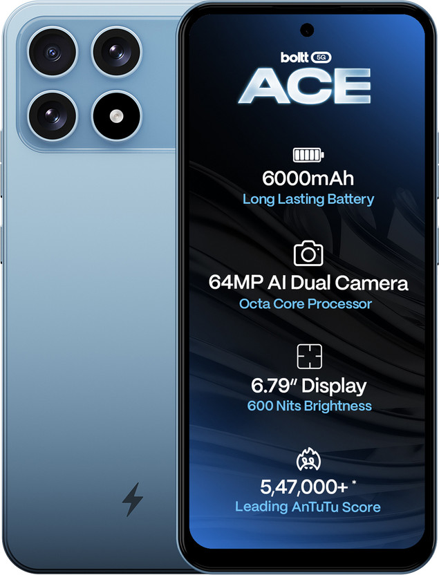 BOLTT ACE 5G (Sky Blue, 64 GB)