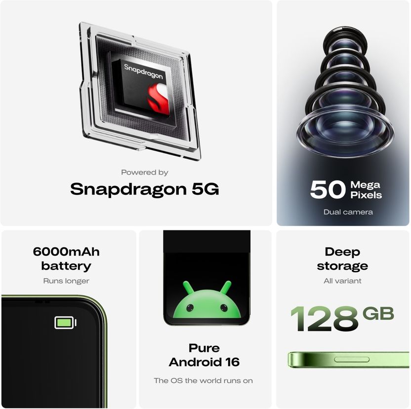Mivi One 5G 128GB 4GB RAM Green - Image 2