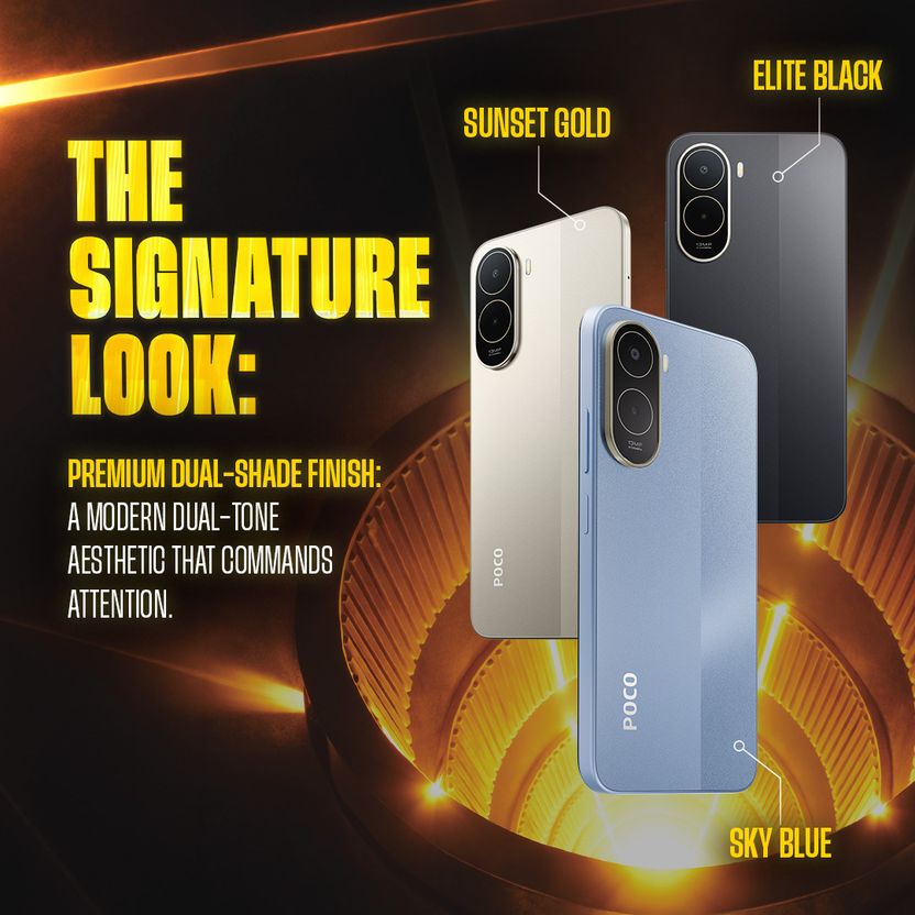 POCO C81 64GB 4GB RAM Sunset Gold - Image 10