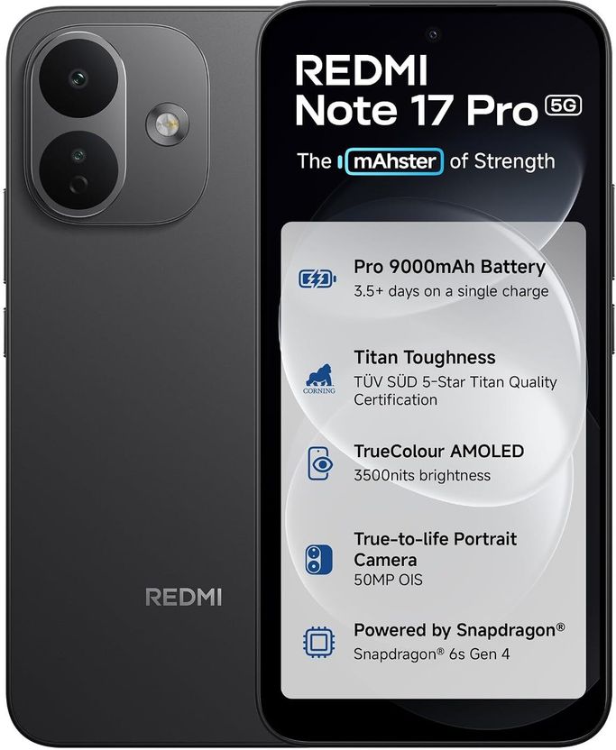 Redmi Note 17 Pro 5G 256GB 8GB RAM Stealth Black - Image 1