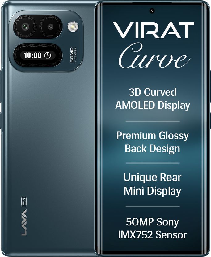 LAVA Virat Curve 5G 128GB 6GB RAM Gray - Image 1