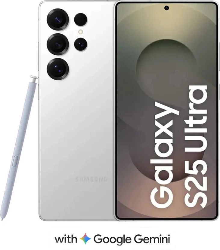 Samsung गैलेक्सी S25 अल्ट्रा 5G (टाइटेनियम व्हाइटसिल्वर, 256 GB) - Image 1