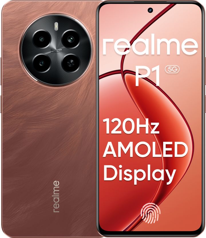 realme P1 5G 128GB 6GB RAM Phoenix Red - Image 1