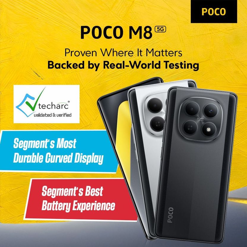 POCO M8 (Carbon Black, 256 GB, 8 GB RAM) - Image 5
