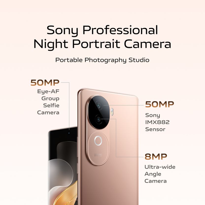 vivo V40e 5G (Royal Bronz, 128GB, 8GB RAM) - Image 7