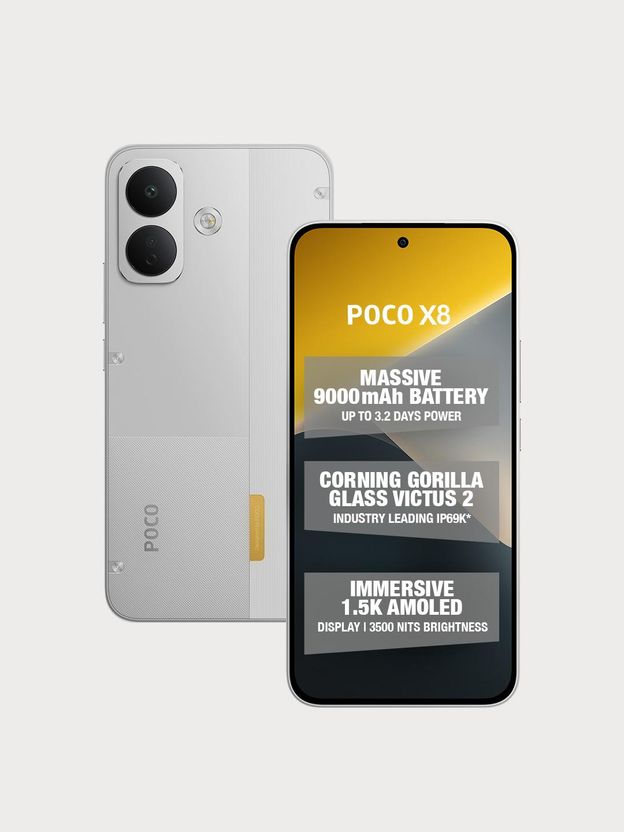 POCO X8 5G 128GB 8GB RAM Frost White - Image 1