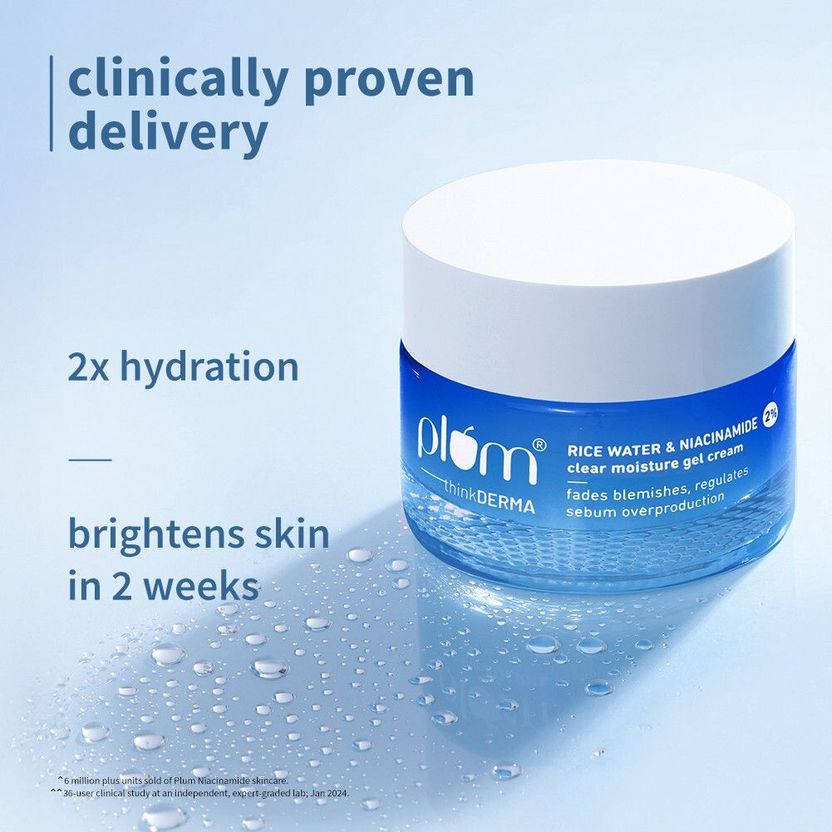 Plum 2% Niacinamide & Rice Water Face Moisturizer - Image 4