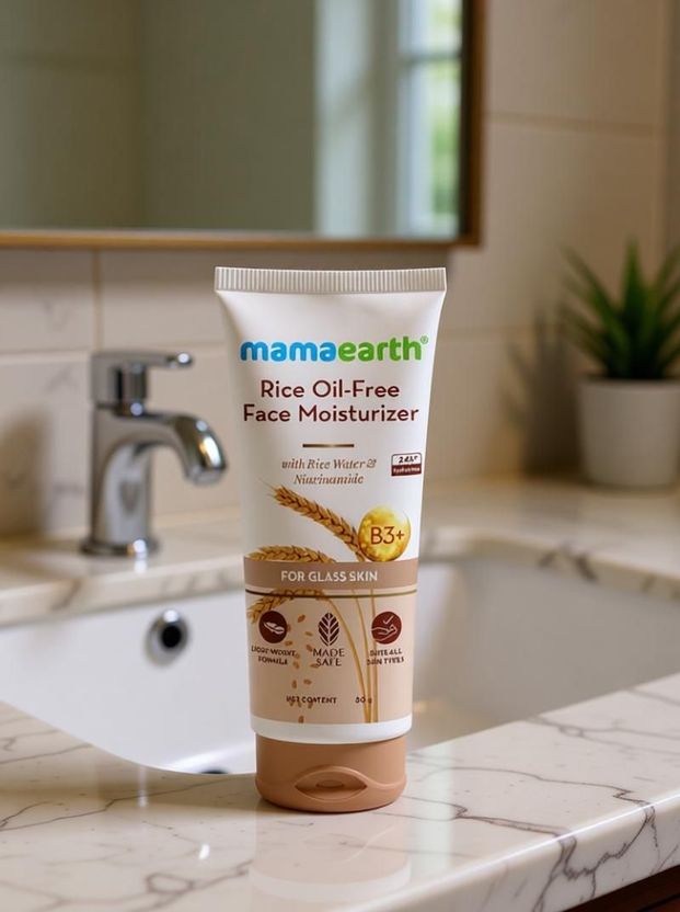Mamaearth Rice Oil-Free Face Moisturizer, 80g - Image 6