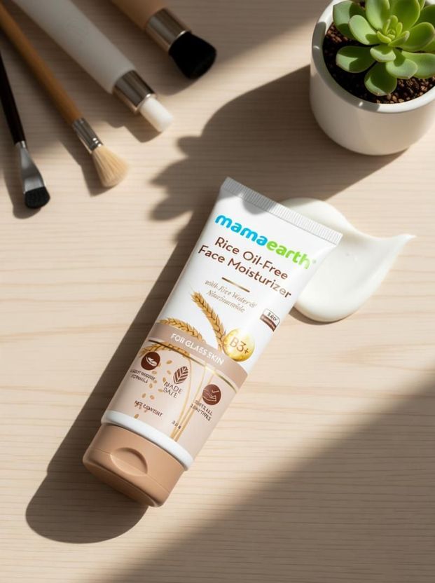 Mamaearth Rice Oil-Free Face Moisturizer, 80g - Image 7