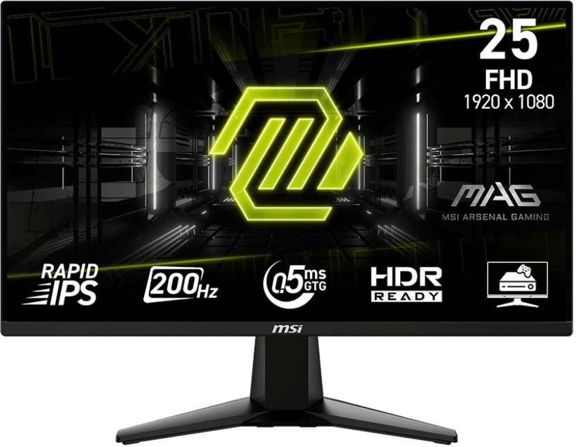 MSI MAG Series 62.23 cm (25 inch) Full HD LED Backlit IPS Panel Gaming Monitor (MAG 255F E20)