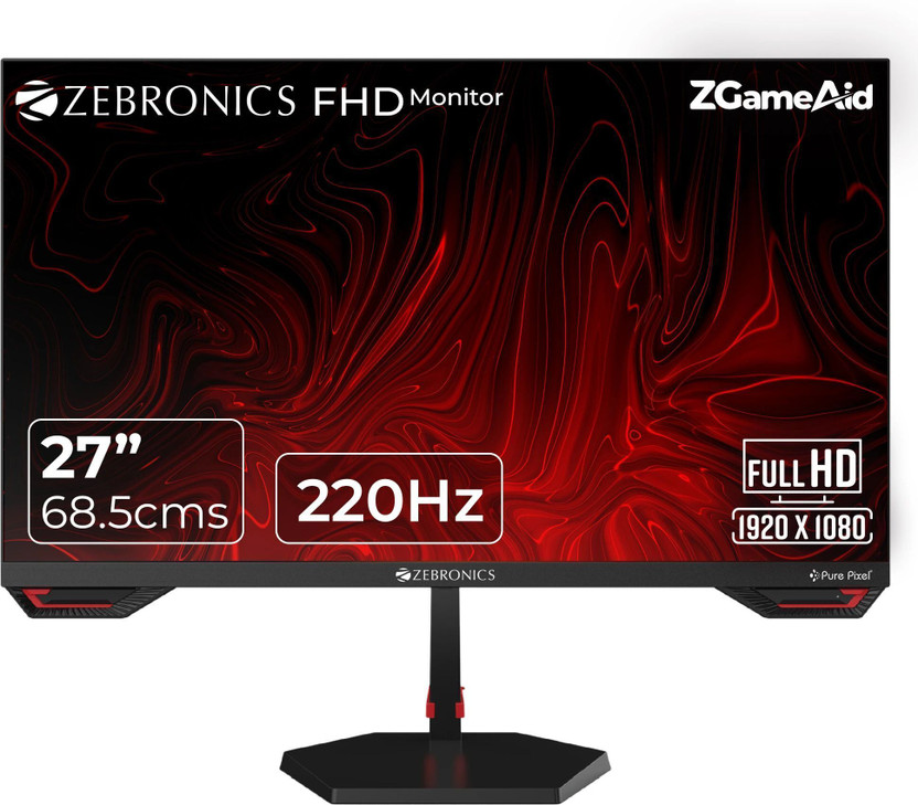 ZEBRONICS S Series 68.5 cm (27 inch) Full HD LED Backlit IPS Panel Gaming Monitor (Zeb-S27A - 27\