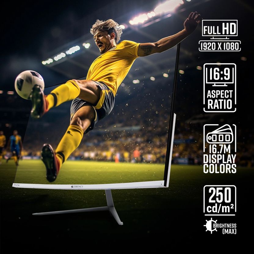 ZEBRONICS 32 Inch Curved Full HD LED Monitor - Image 7