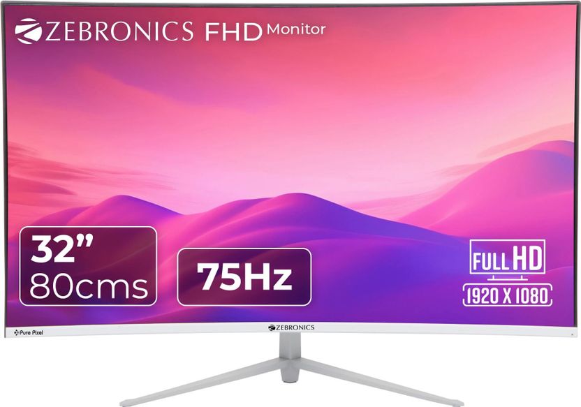 ZEBRONICS 32 Inch Curved Full HD LED Monitor - Image 3