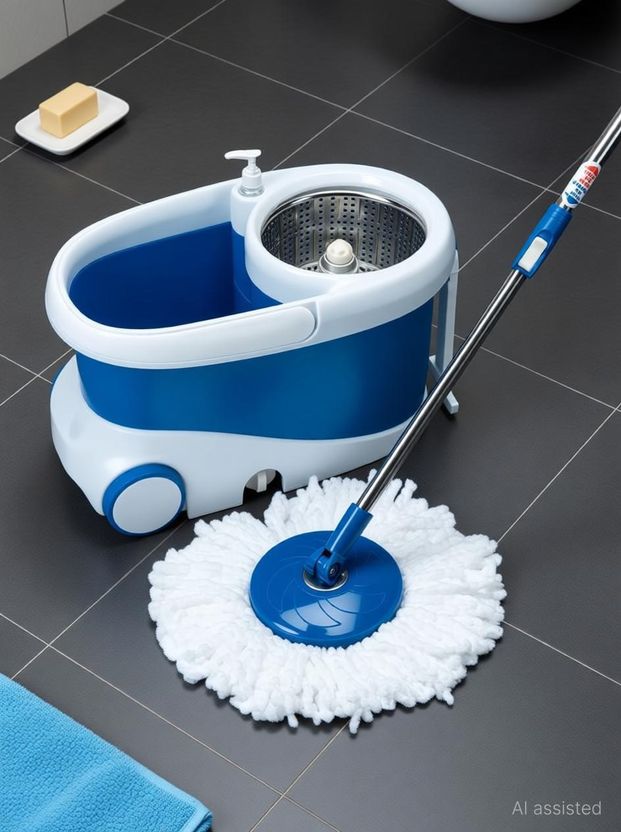 WAYMORE Pride Mop Floor Cleaner with Steel Wringer - Image 4