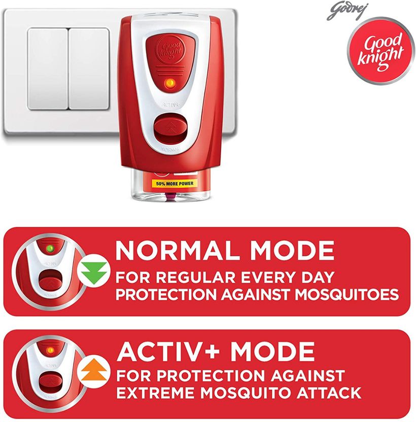 Good Knight Power Activ+ Liquid Mosquito Vaporiser Refill 4x45ml - Image 7