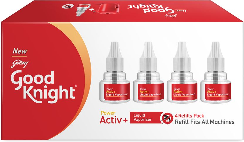 Good Knight Power Activ+ Liquid Mosquito Vaporiser Refill 4x45ml - Image 3